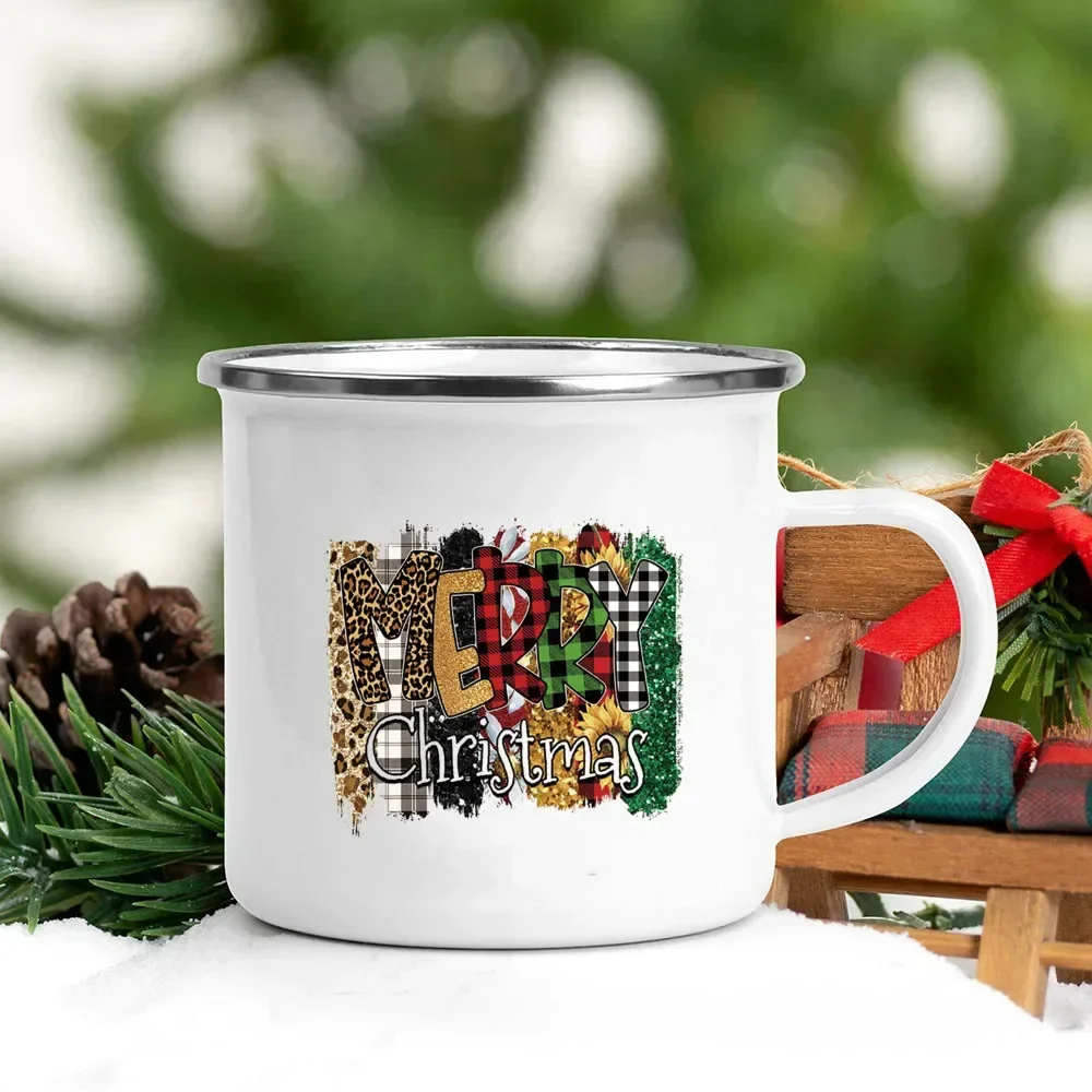 Christmas Enamel Mug with Festive Print - Image 16