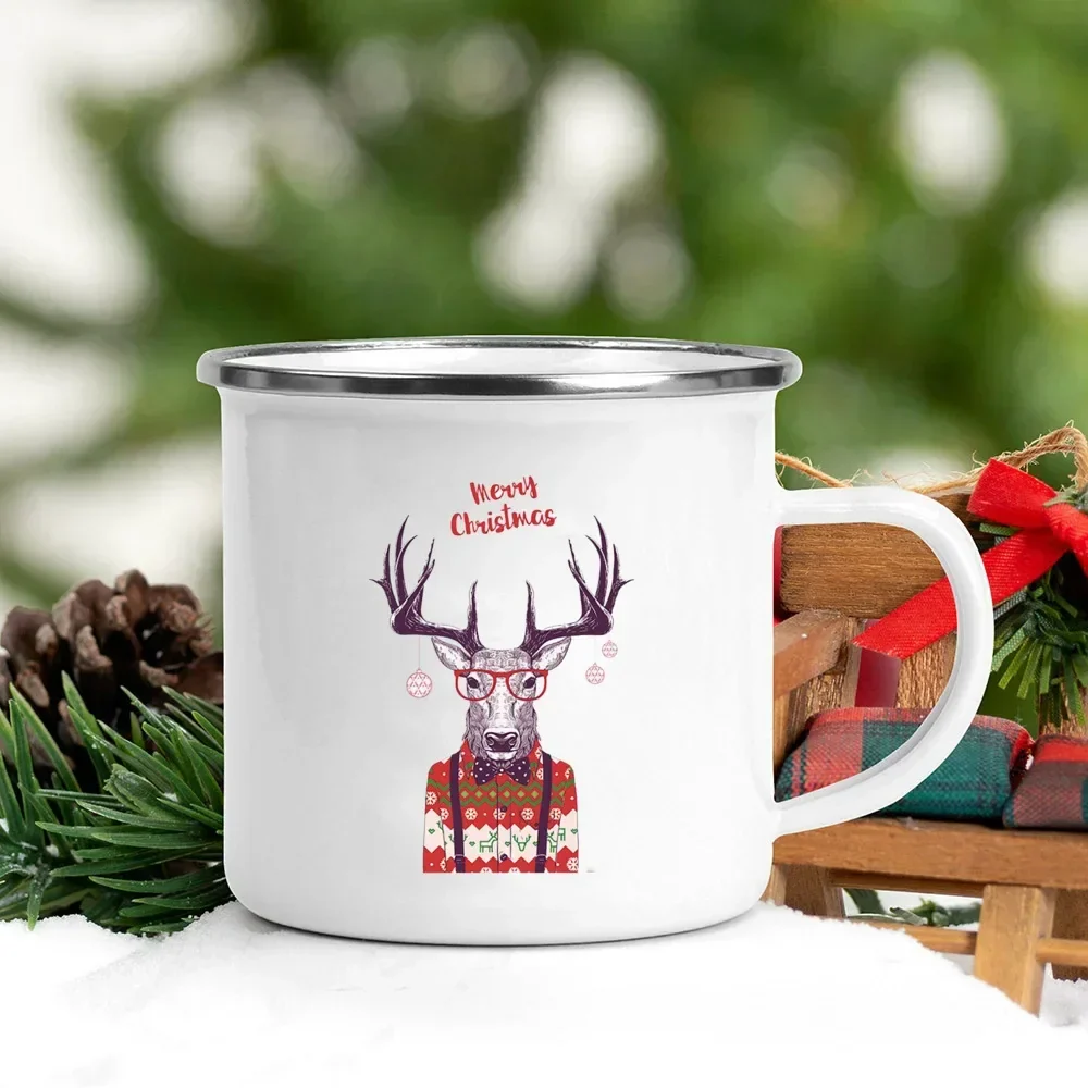 Christmas Enamel Mug with Festive Print - Image 21