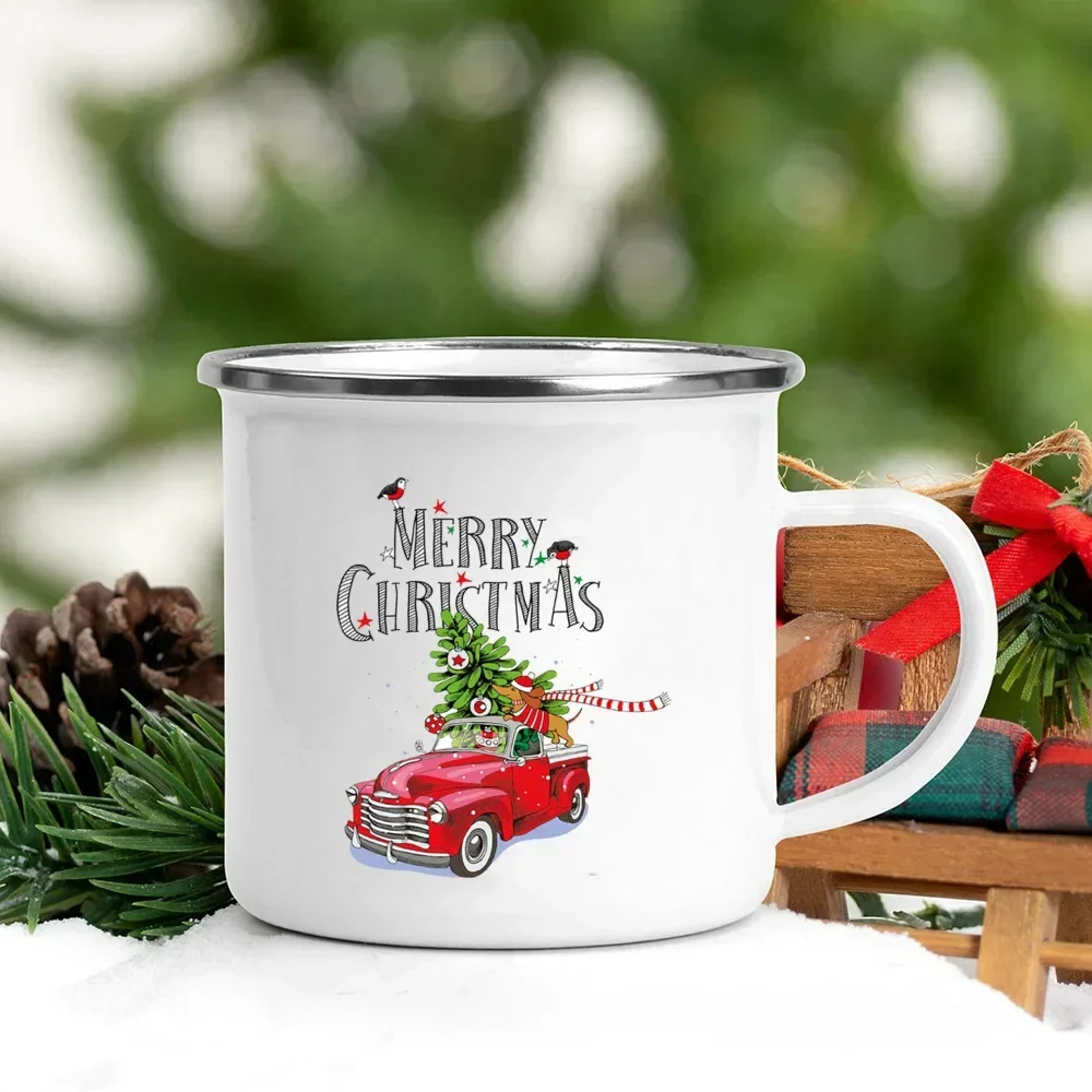 Christmas Enamel Mug with Festive Print - Image 24