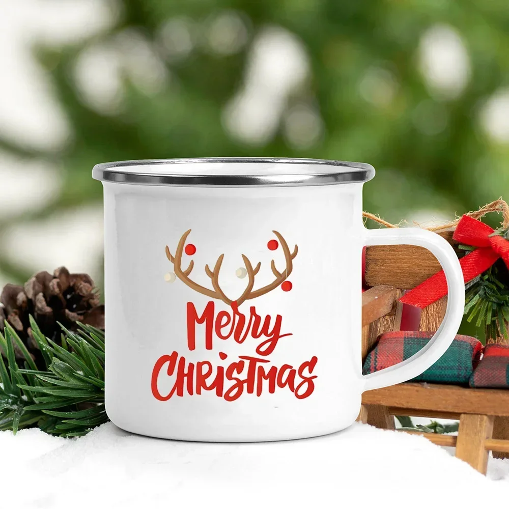 Christmas Enamel Mug with Festive Print - Image 9