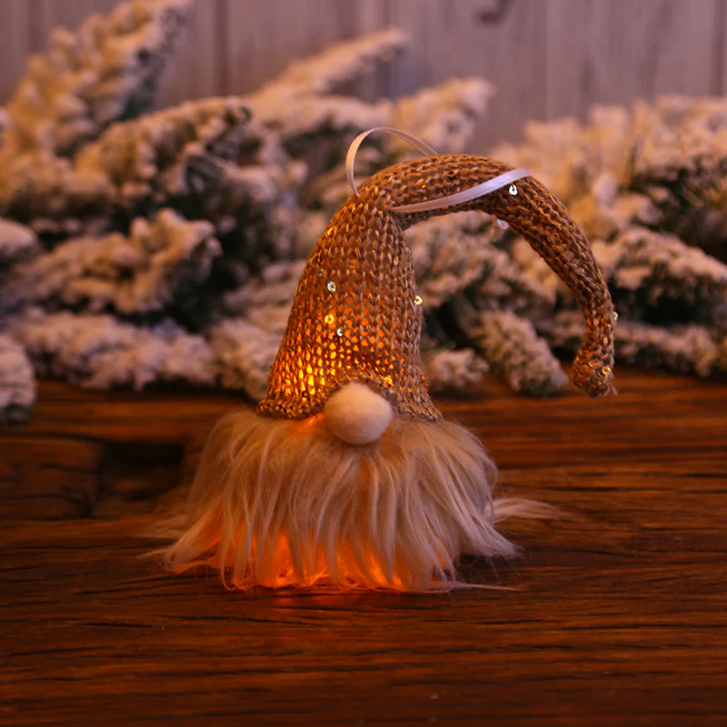 Christmas Forester Gnome LED Doll Light Tree Decoration Hanging Pendant - Image 7