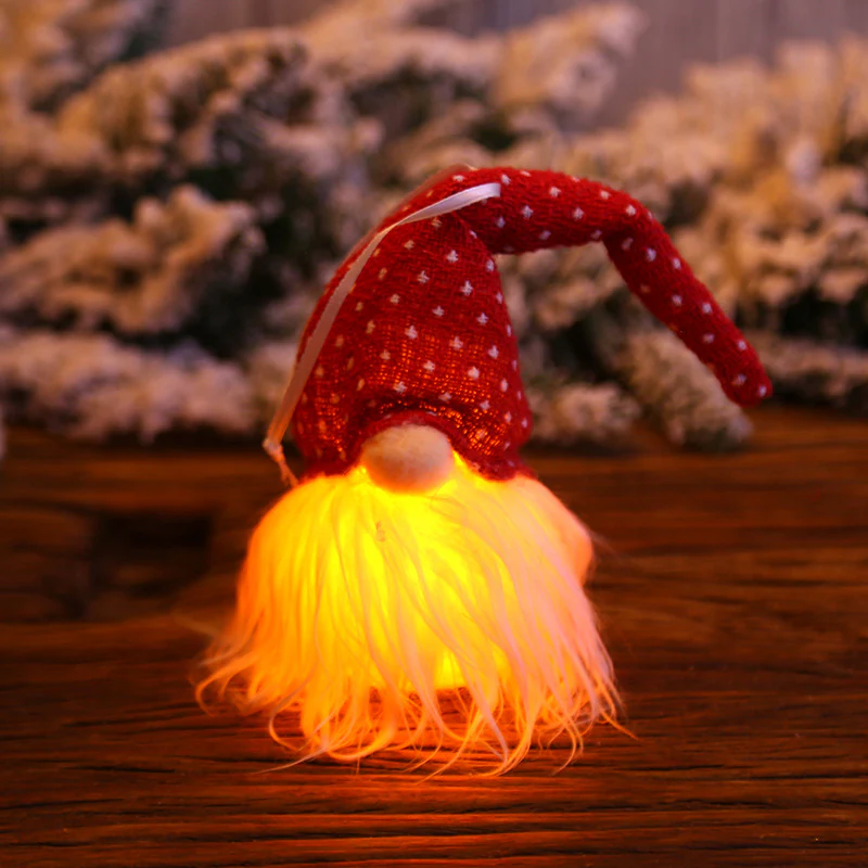 Christmas Forester Gnome LED Doll Light Tree Decoration Hanging Pendant - Image 9