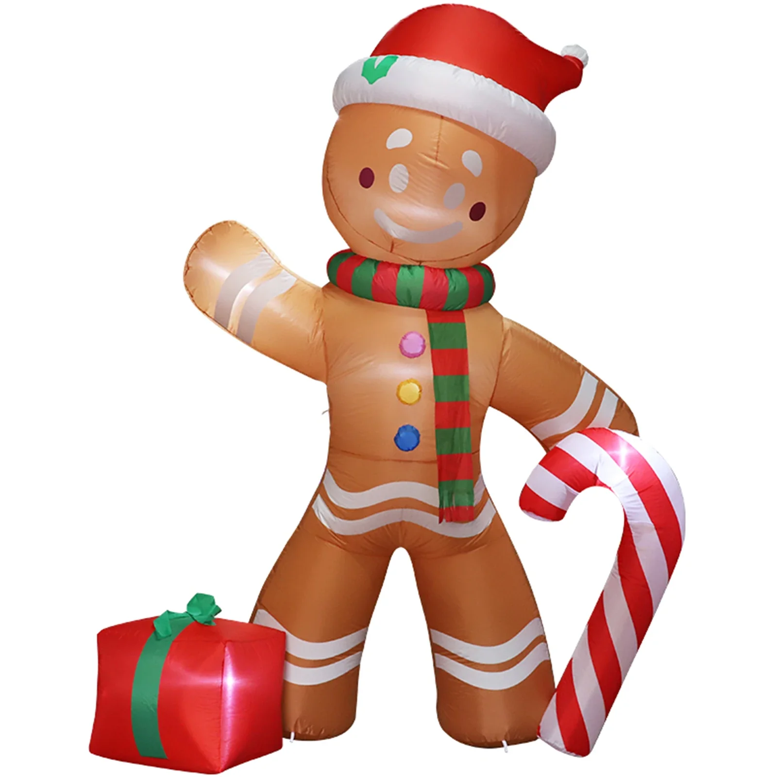 Christmas Inflatable Santa Decoration with LED Lights - Image 4