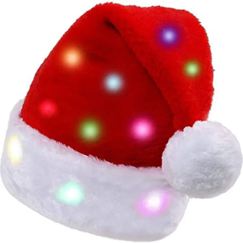 Christmas LED Light Up Santa Hat - Image 3
