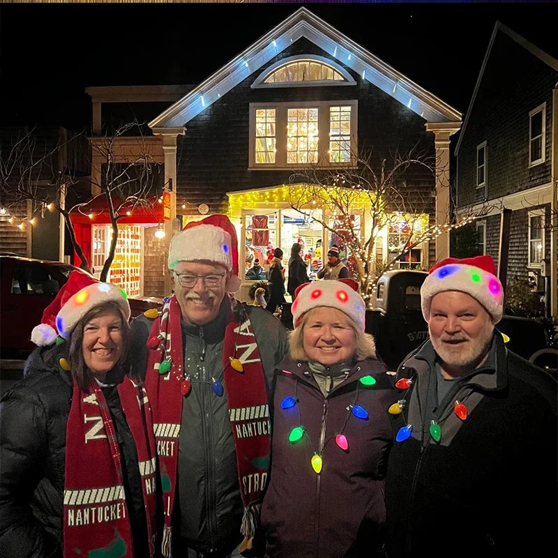 Christmas LED Light Up Santa Hat - Image 5