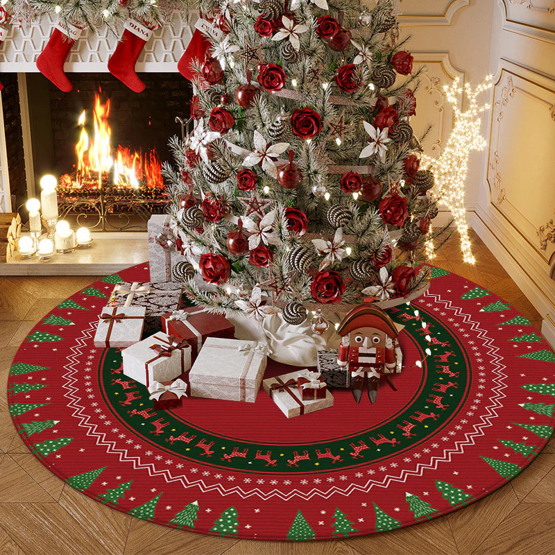 Christmas Living Room Decorative Floor Mat /Tree Skirt Door Mat Carpet - Image 3
