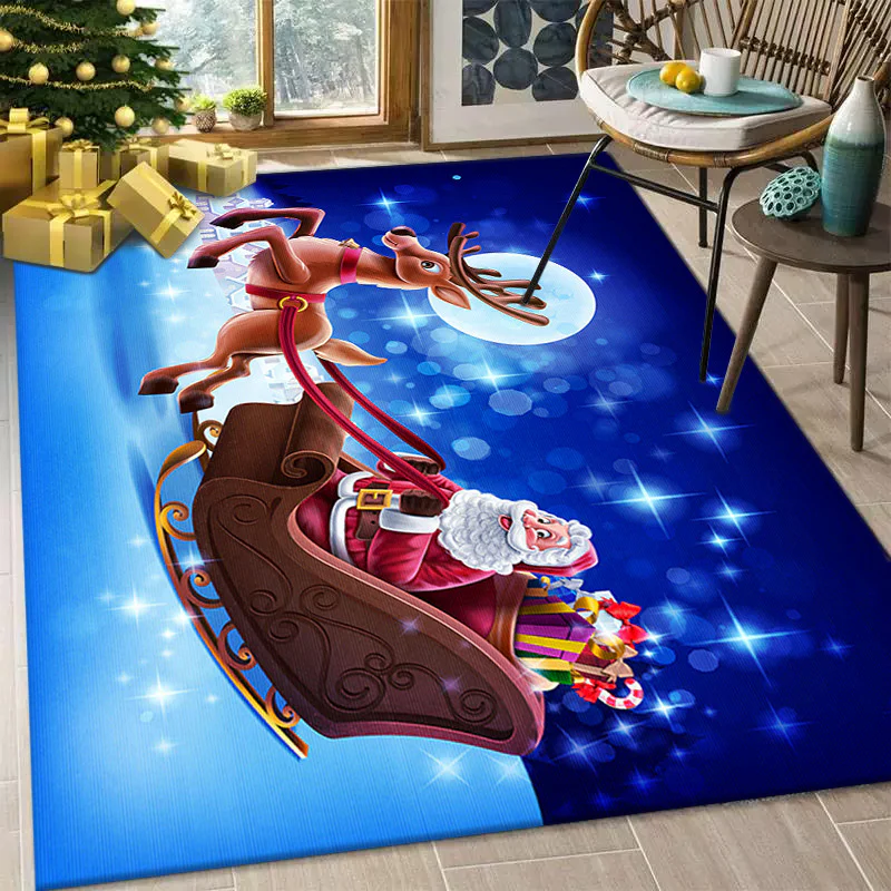 Christmas Living Room Decorative Floor Mat /Tree Skirt Door Mat Carpet - Image 8