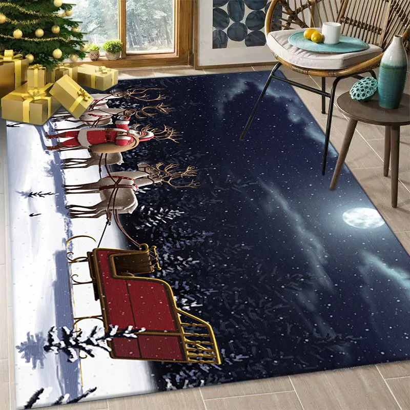 Christmas Living Room Decorative Floor Mat /Tree Skirt Door Mat Carpet - Image 9