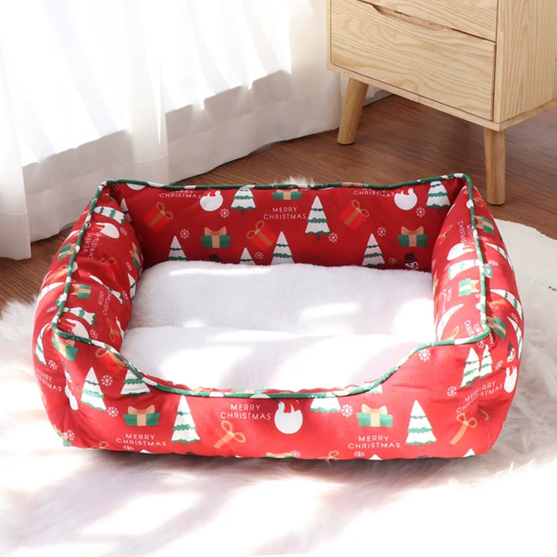 Christmas Pet Bed – Warm Cloud Nest for Dogs & Cats - Image 4