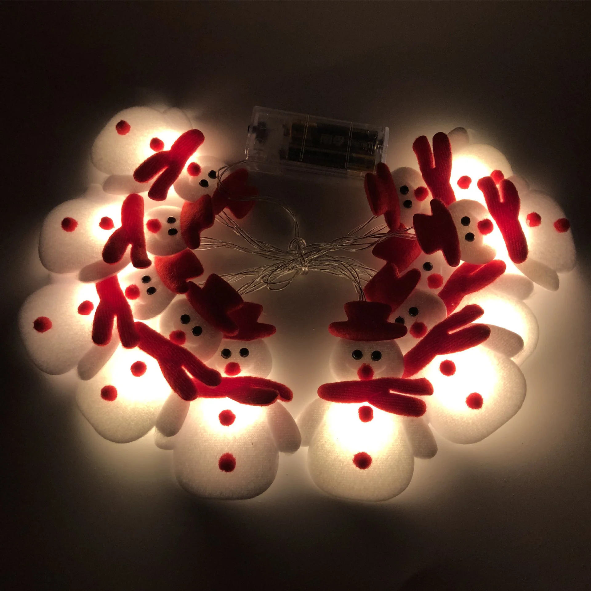Christmas Snowman LED Light String Elk - Image 2