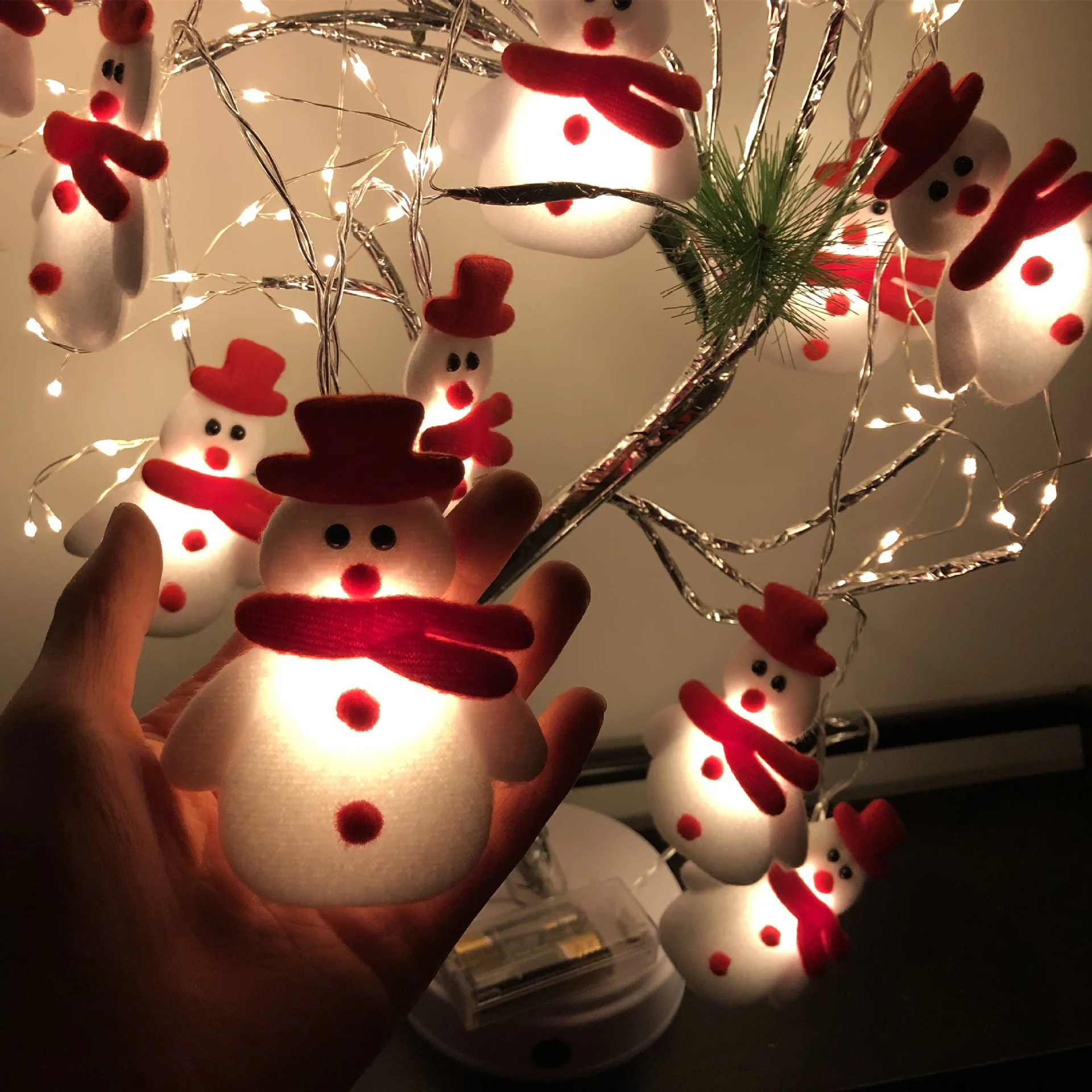 Christmas Snowman LED Light String Elk - Image 6