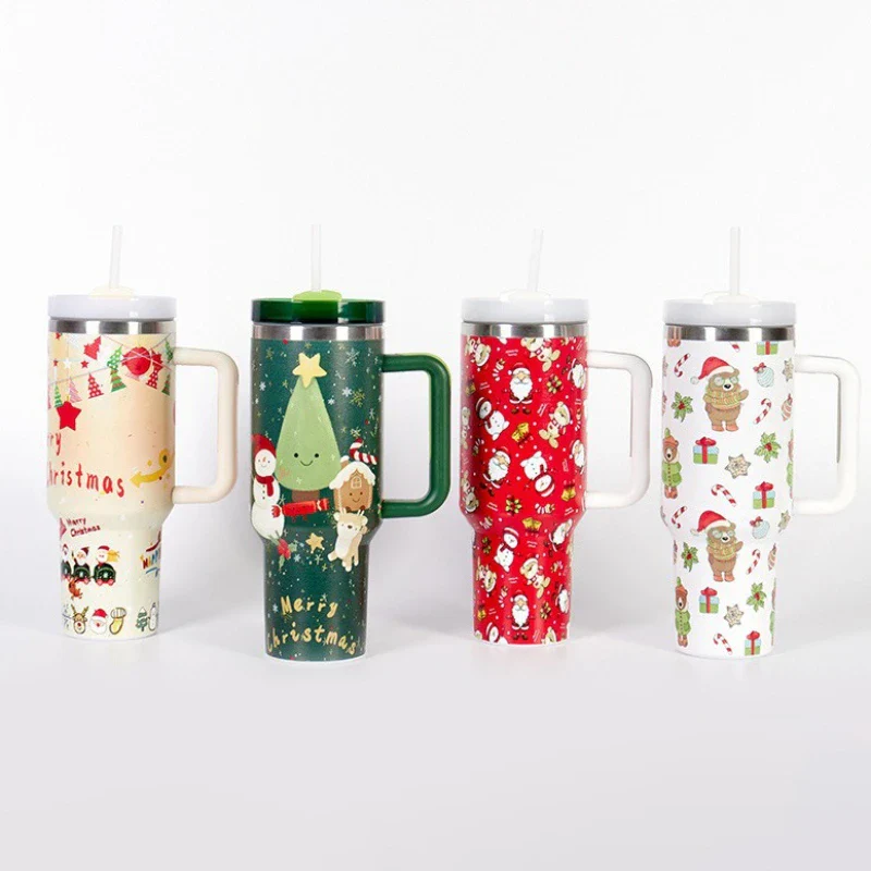 Christmas Stainless Steel Thermos Bottle – 40oz Insulated Travel Tumbler - Image 2