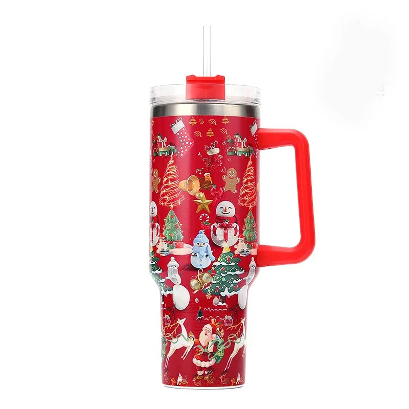 Christmas Stainless Steel Thermos Bottle – 40oz Insulated Travel Tumbler - Image 7
