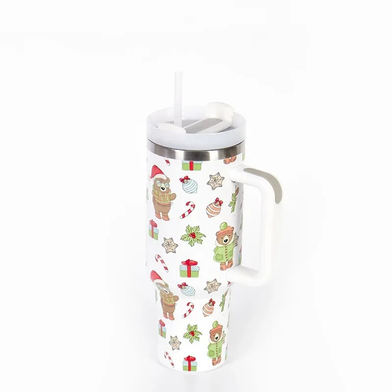 Christmas Stainless Steel Thermos Bottle – 40oz Insulated Travel Tumbler - Image 9