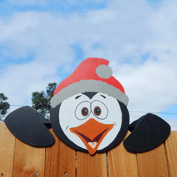 Christmas Themed Fence Garden Top Decoration - Image 14