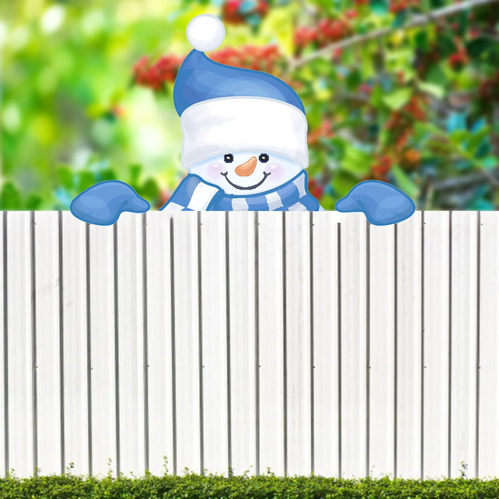 Christmas Themed Fence Garden Top Decoration - Image 19