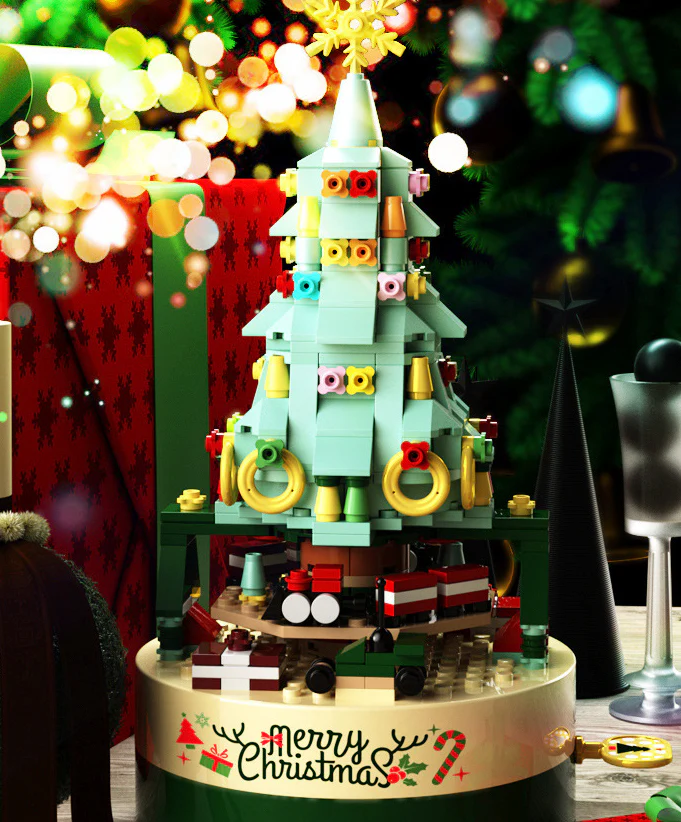 Christmas Tree Blocks Spin Music Box Blocks - Image 2