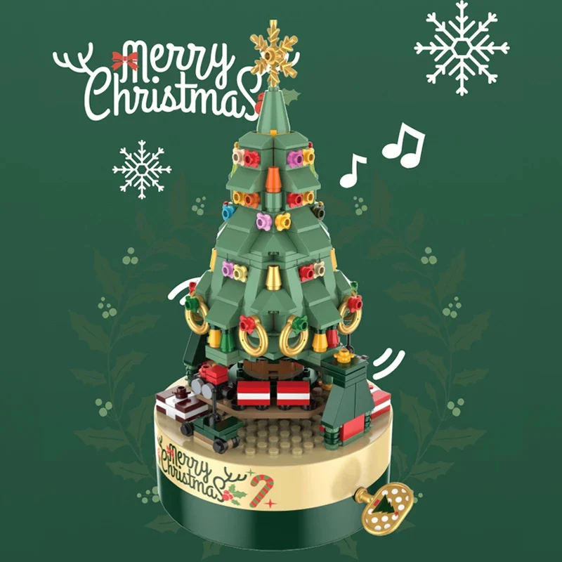 Christmas Tree Blocks Spin Music Box Blocks - Image 3