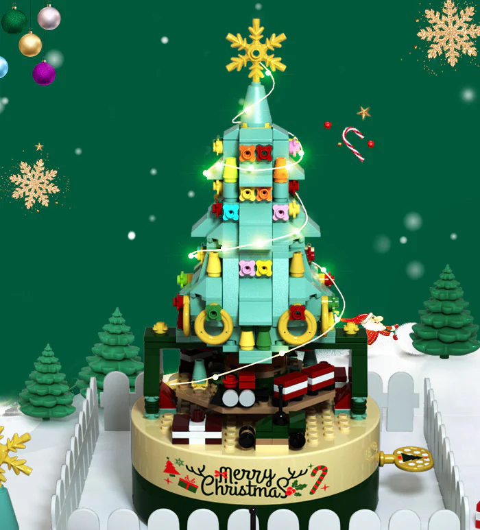 Christmas Tree Blocks Spin Music Box Blocks - Image 5