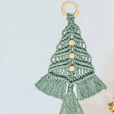 Christmas Tree Diy Material Package Handmade Cotton String Woven - Image 3