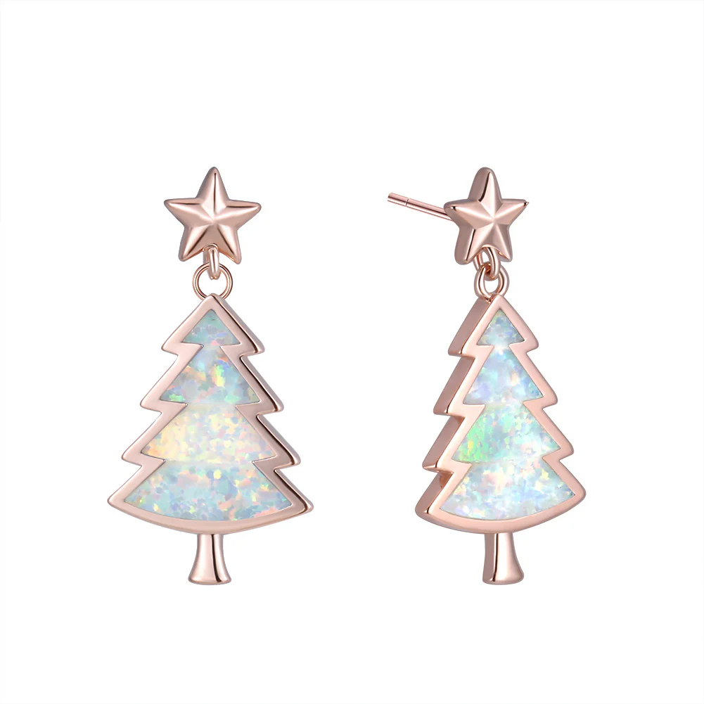 Christmas tree pentagram earrings - Image 6