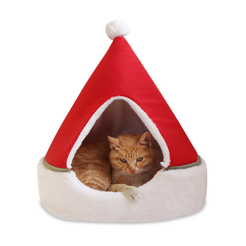 Christmas Tree Pet Bed Winter Warm Pet Nest Cat House Dog pet supplies - Image 9