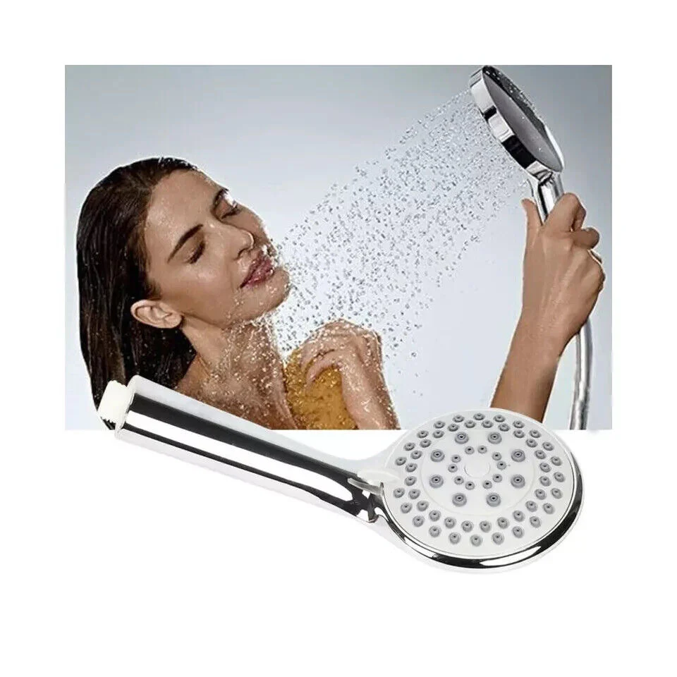 Chrome Shower Head and Hose Set Replacement for Grohe Mira Triton Aqualisa - Image 3
