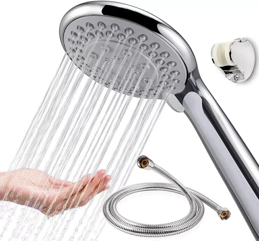 Chrome Shower Head and Hose Set Replacement for Grohe Mira Triton Aqualisa - Image 8