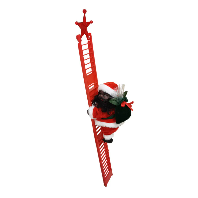 Climbing Ladder Electric Santa Claus Climbing Red Ladder Doll Toy - Image 12