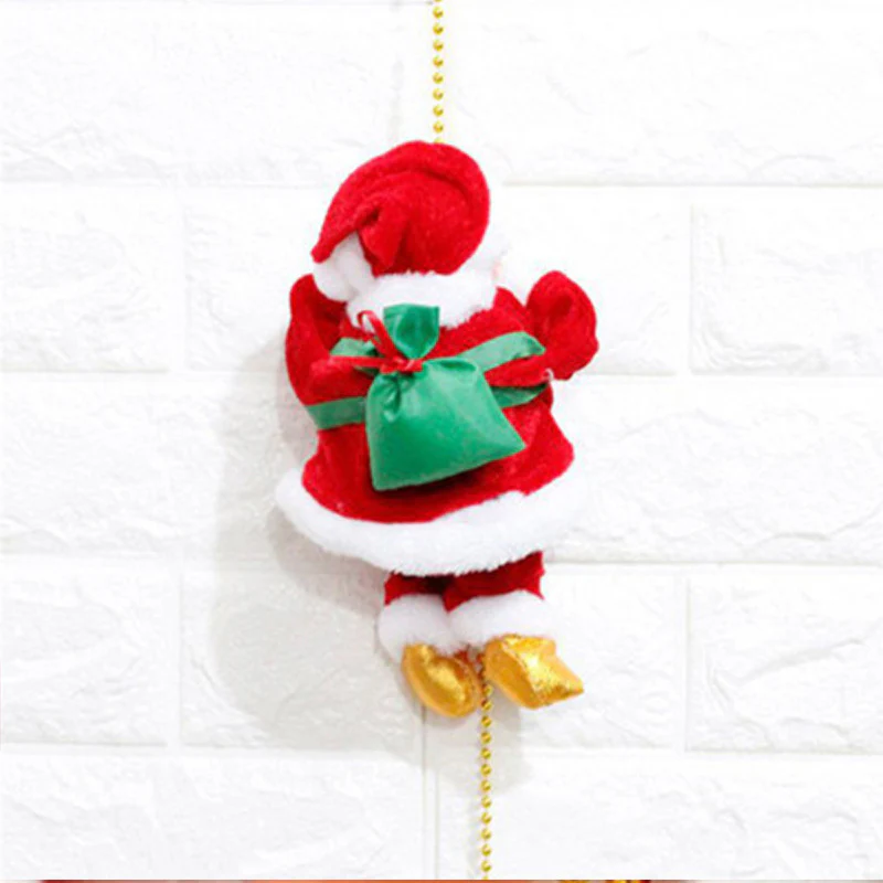 Climbing Ladder Electric Santa Claus Climbing Red Ladder Doll Toy - Image 7