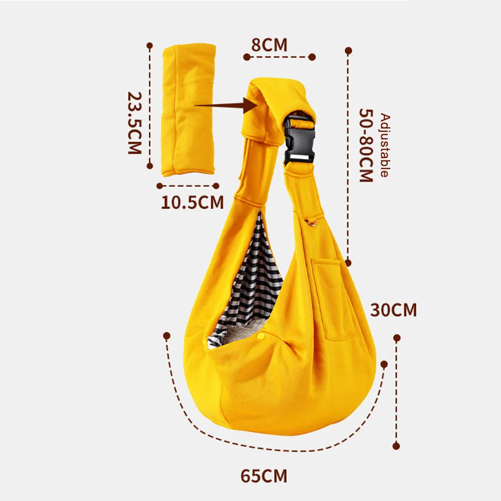 Comfortable Pet Sling Carrier Bag – Portable Dog & Cat Shoulder Bag for Travel - Image 2