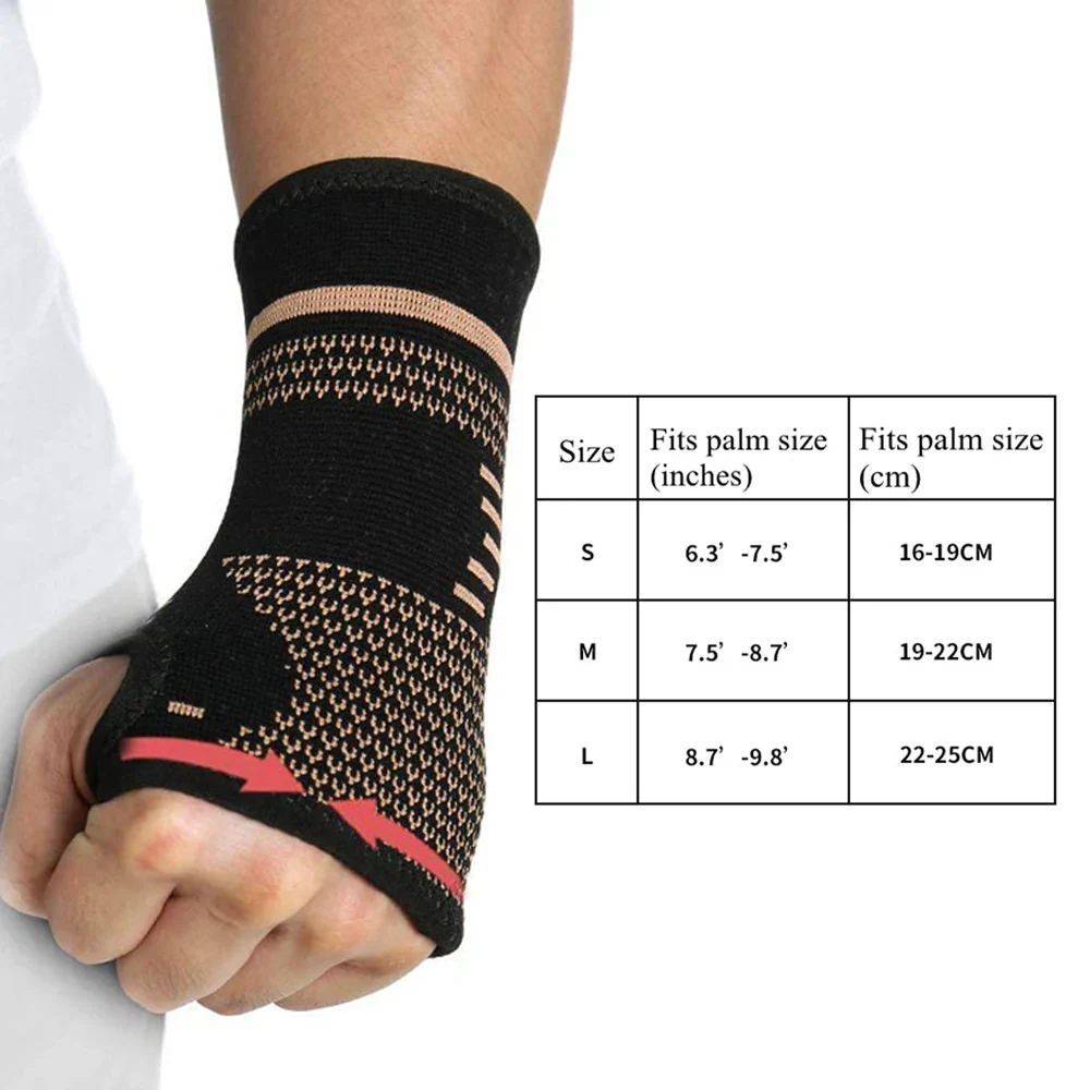 Copper Compression Wrist Sleeve – Sports and Arthritis Support - Image 6