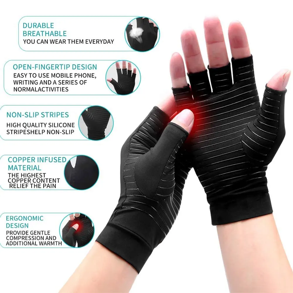 Copper-Infused Compression Arthritis Gloves - Image 2
