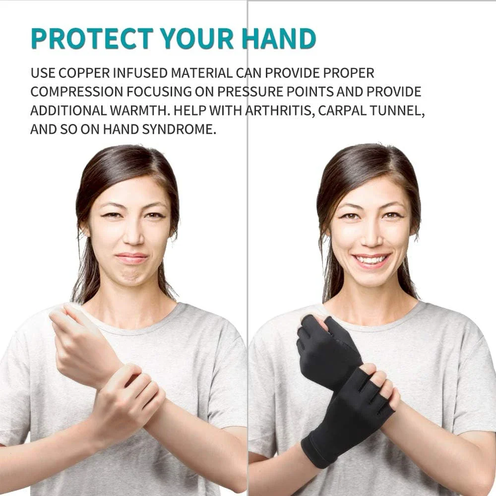 Copper-Infused Compression Arthritis Gloves - Image 5