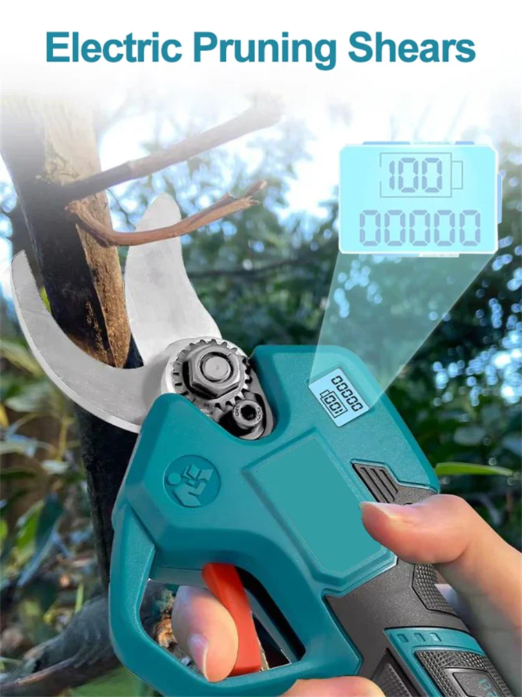Cordless Electric Pruning Shears Head (With Display) – Replacement Spare Part (No Battery / No Packaging) -- - Image 3