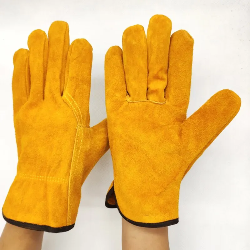Cowhide Work Gloves for Men: Durable Safety & Protection Gloves - Image 4