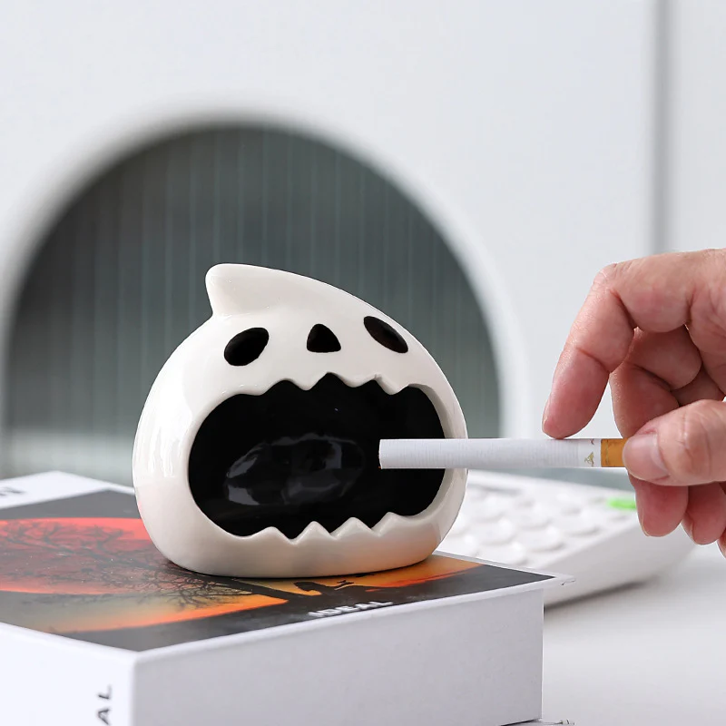 Cute Halloween Ghost Thickened Ashtray - Image 3