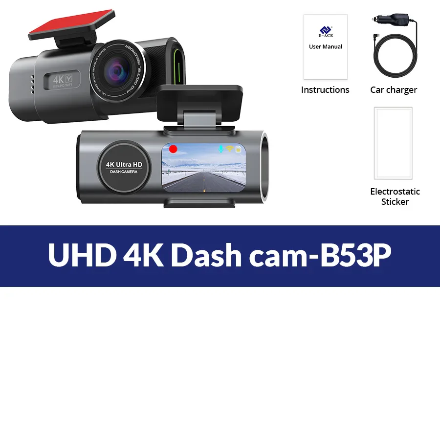 Dash Cam Dual Lens 4K UHD Recording Car Camera DVR - Image 7