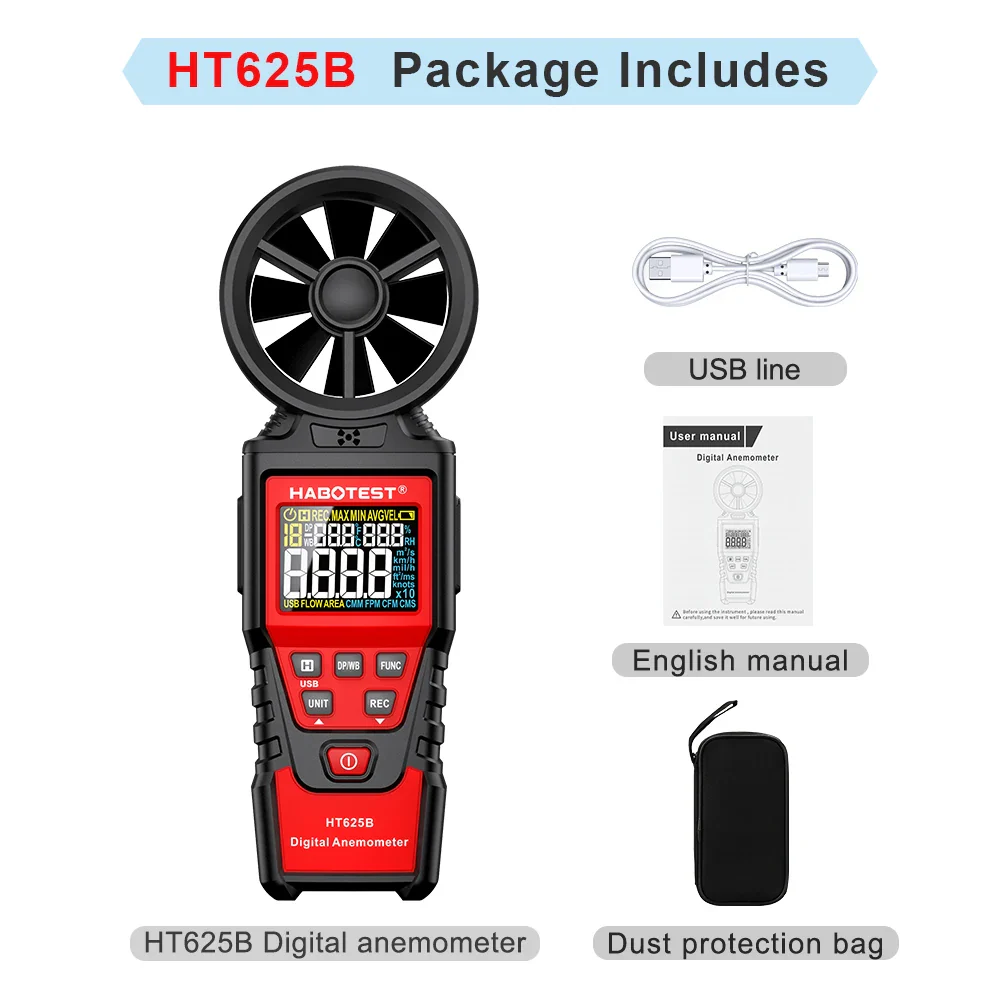 Digital Anemometer with LCD Backlight - Image 7