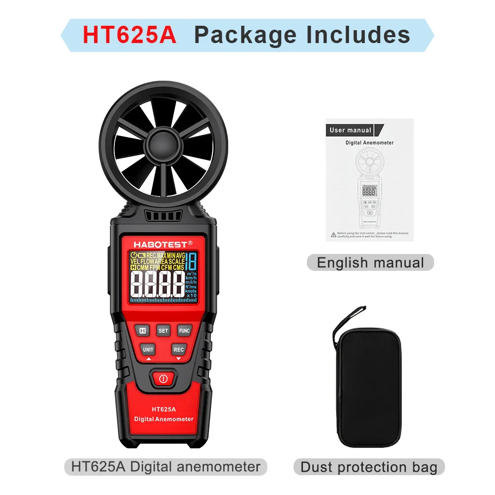 Digital Anemometer with LCD Backlight - Image 8