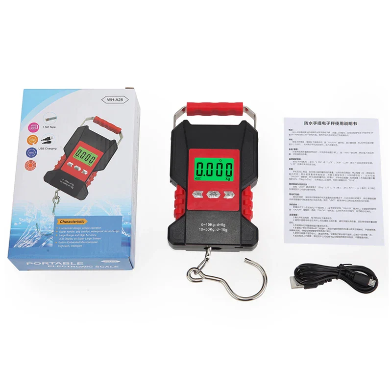Digital Hanging Hook Scales with Measuring Tape - Image 7