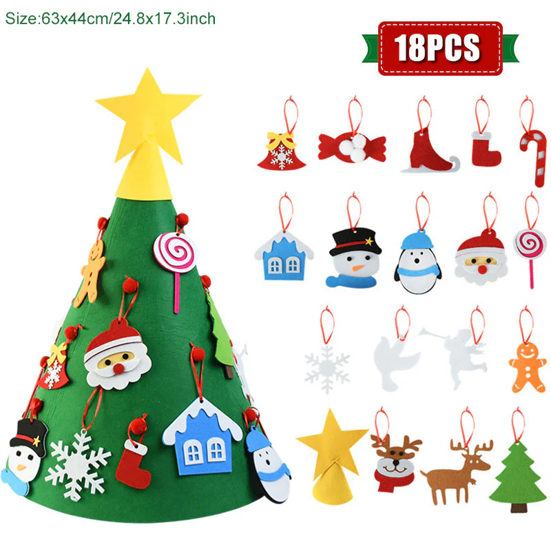 DIY Felt Christmas Tree Ornaments For Kids - Image 12