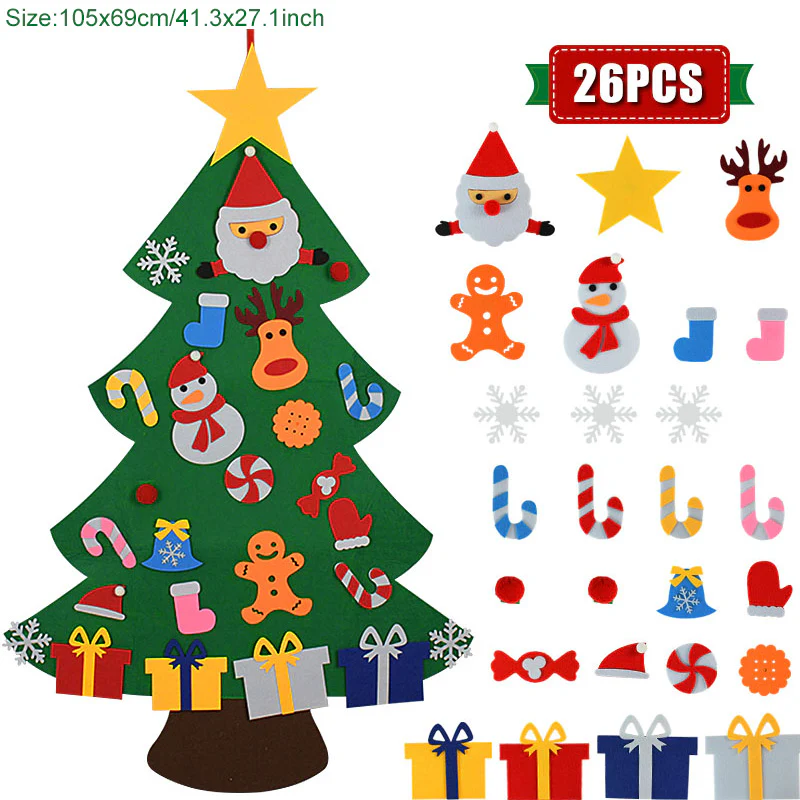DIY Felt Christmas Tree Ornaments For Kids - Image 2