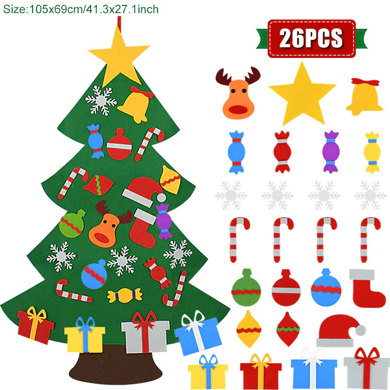 DIY Felt Christmas Tree Ornaments For Kids - Image 3