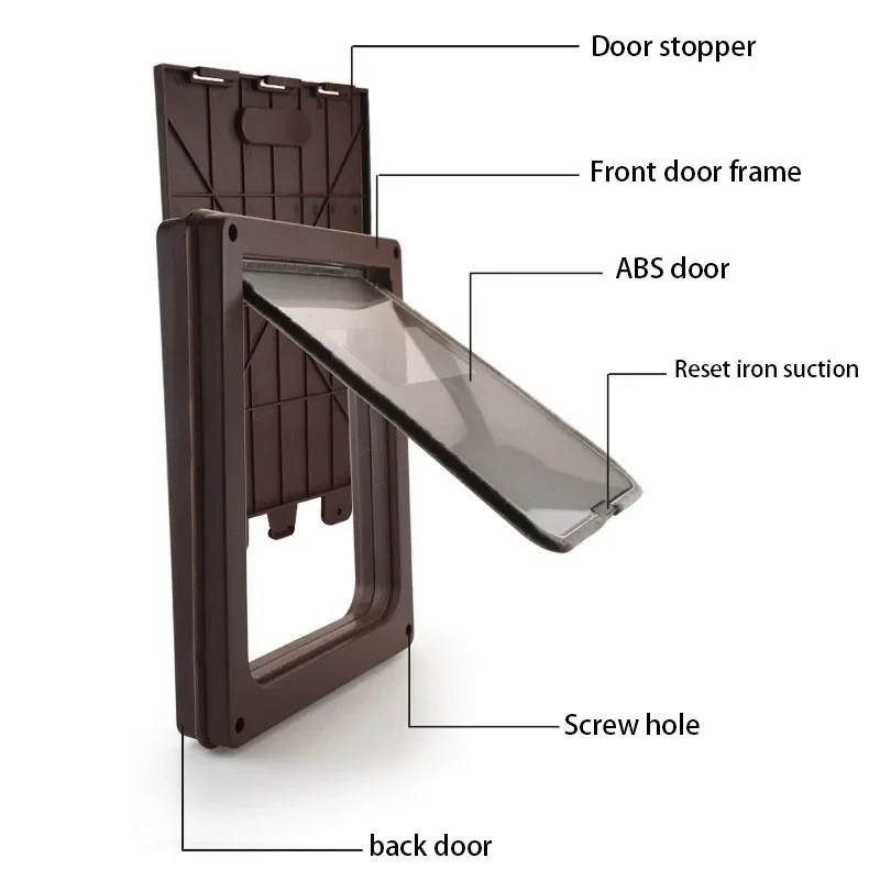 Dog and Cat Flap Door with Lockable Security for Pets - Image 2