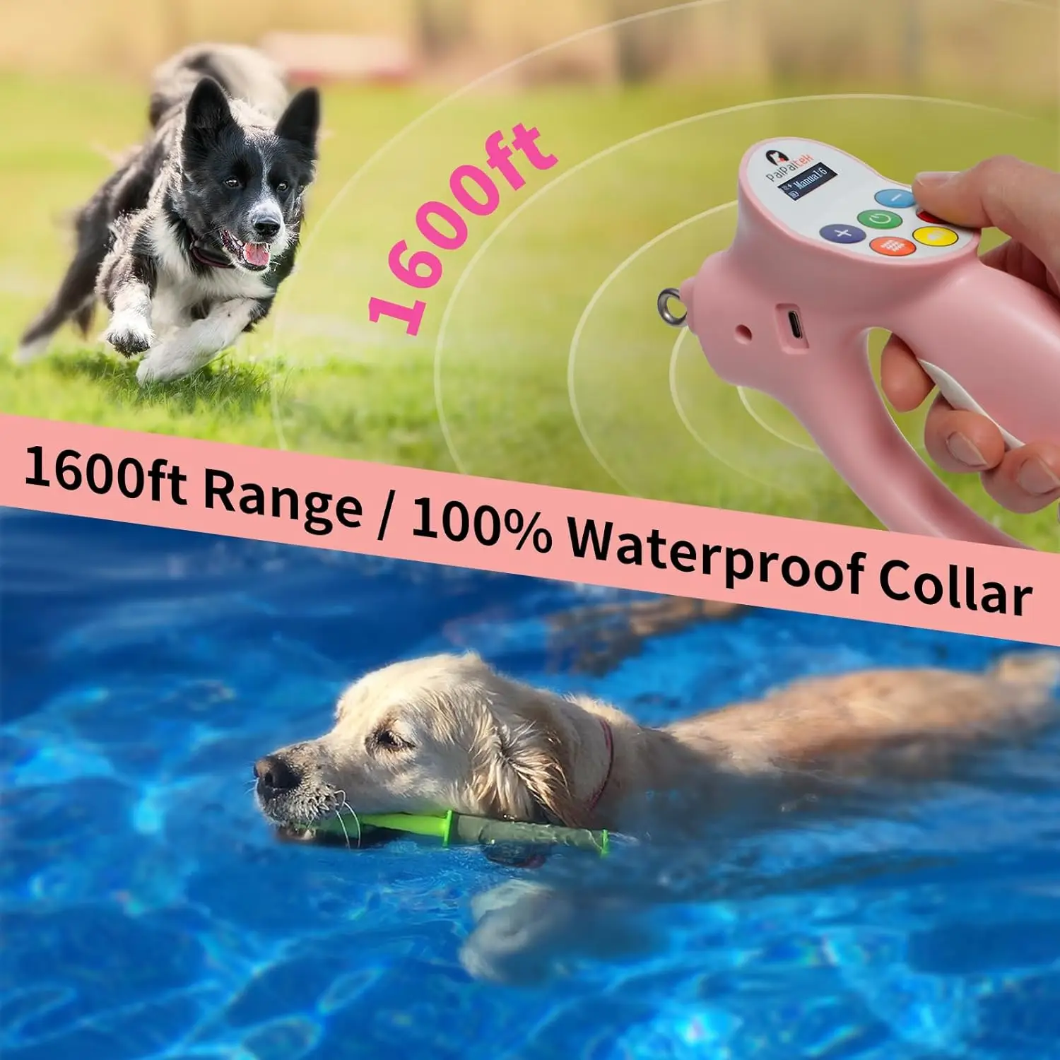 Dog Electric Training Collar With Smart Training Leash 1600ft - Image 4