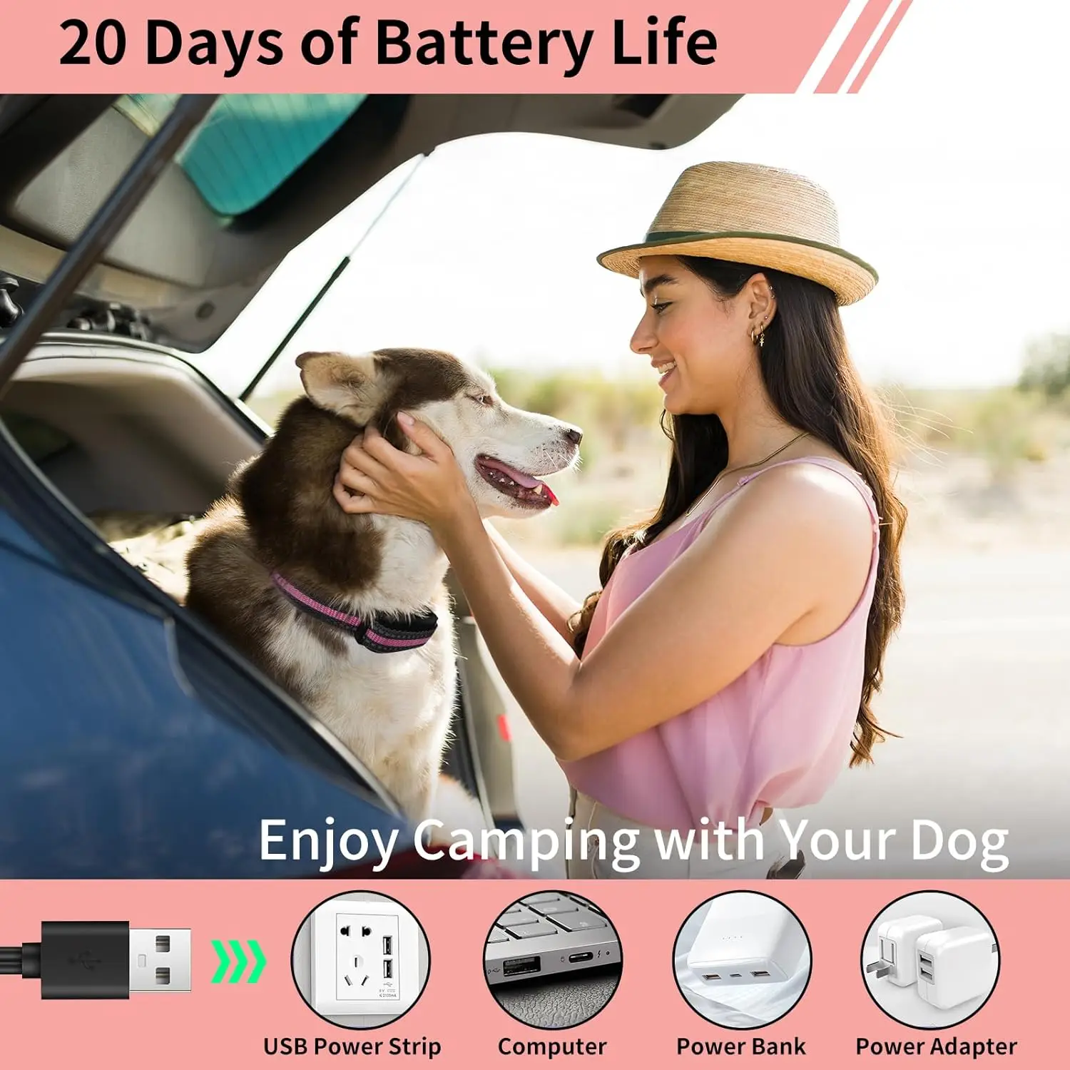 Dog Electric Training Collar With Smart Training Leash 1600ft - Image 6