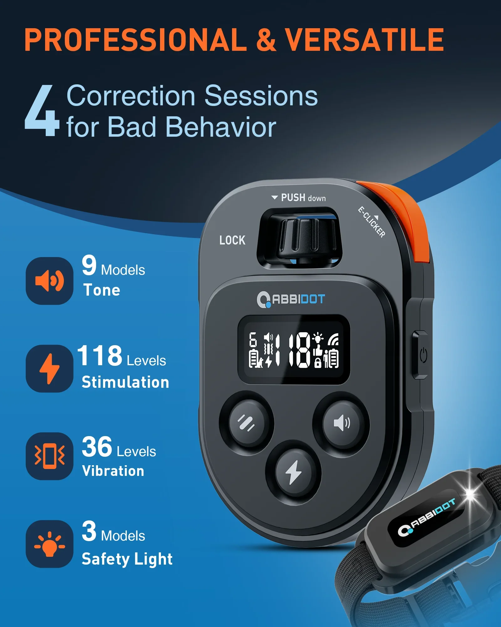 Dog Training Collar 2-in-1 Strap with E-Clicker - Image 3