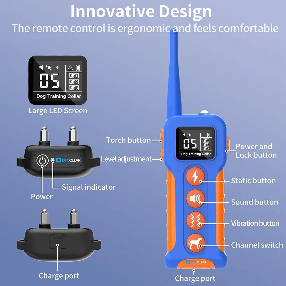 Dog Training Collar with 3300ft Remote Control - Image 2