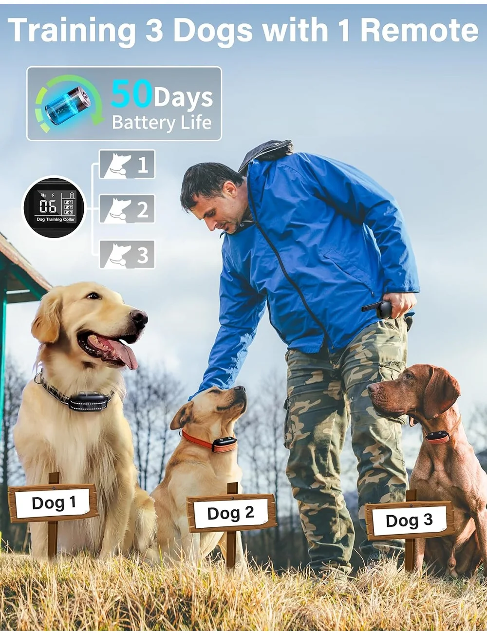 Dog Training Collar with Remote (2-in-1 Bark Collar & Training Collar) - Image 4